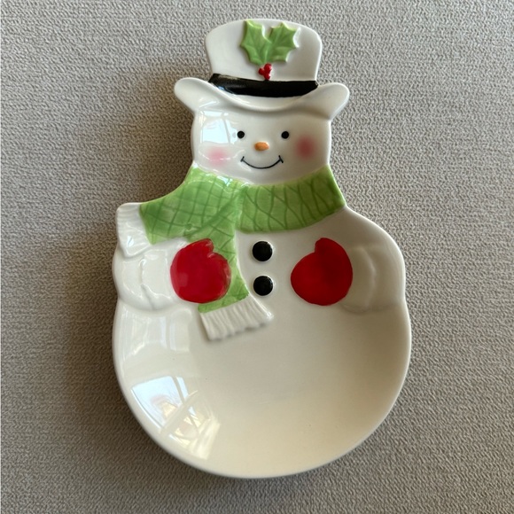Lenox Hosting The Holidays Snowman Spoon Rest - Picture 2 of 7